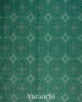Bottle Green Pure Rajkot Patola Silk Handloom Saree