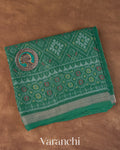 Bottle Green Pure Rajkot Patola Silk Handloom Saree