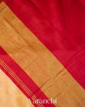 Cream Pure Rajkot Patola Silk Handloom Saree