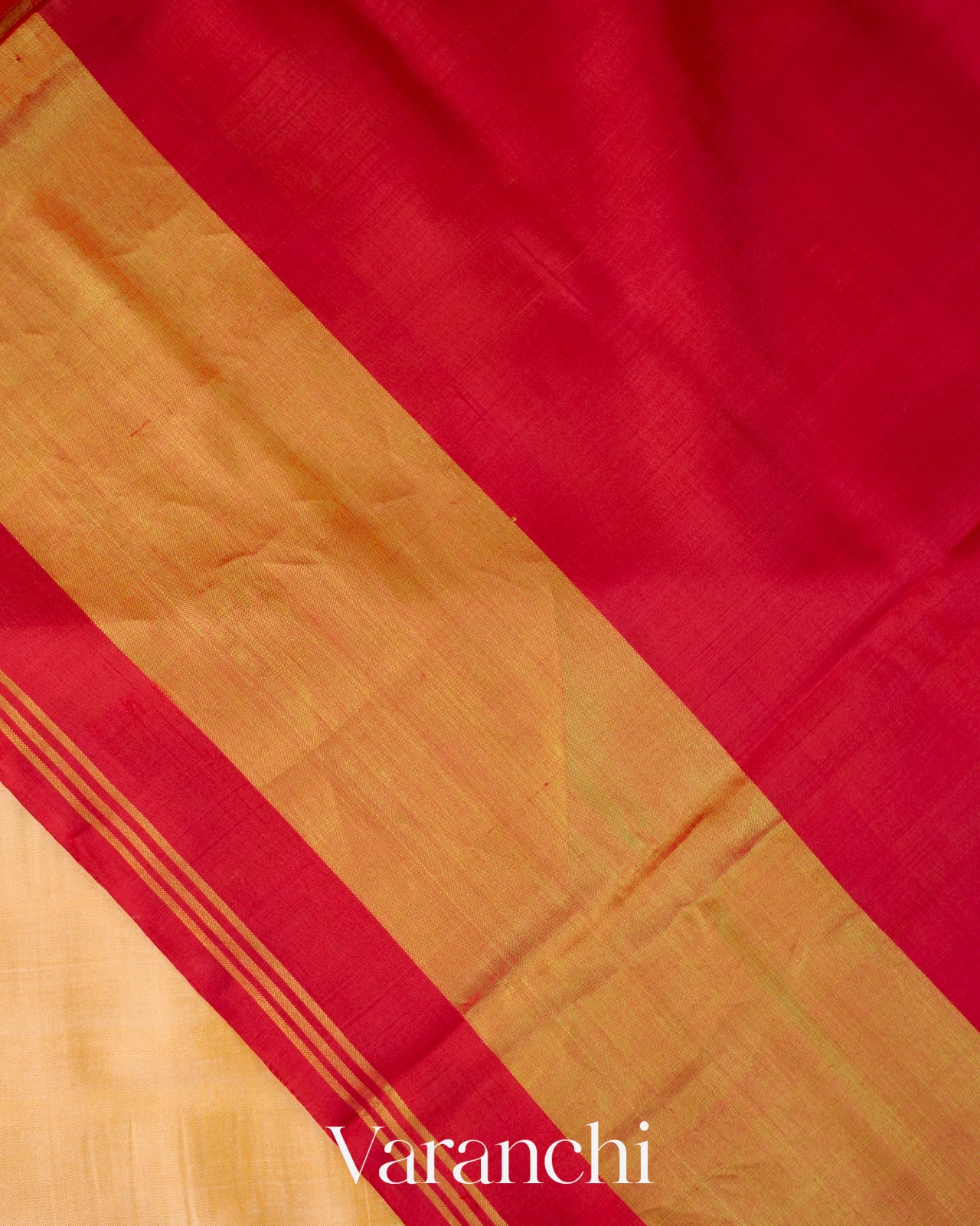 Cream Pure Rajkot Patola Silk Handloom Saree