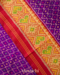 Purple Pure Rajkot Patola Silk Handloom Saree