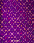 Purple Pure Rajkot Patola Silk Handloom Saree