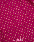 Rani Pink Pure Crepe Silk Handloom Saree