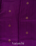 Royal Purple Pure Raw Silk Handloom Saree