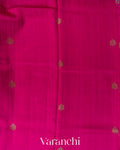 Rani Pink Pure Raw Silk Handloom Saree