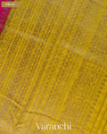Rani Pink Pure Raw Silk Handloom Saree — Pallu