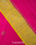 Rani Pink Pure Raw Silk Handloom Saree — Border