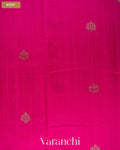 Rani Pink Pure Raw Silk Handloom Saree — Body