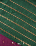Mulberry Wine Pure Raw Silk Handloom Saree