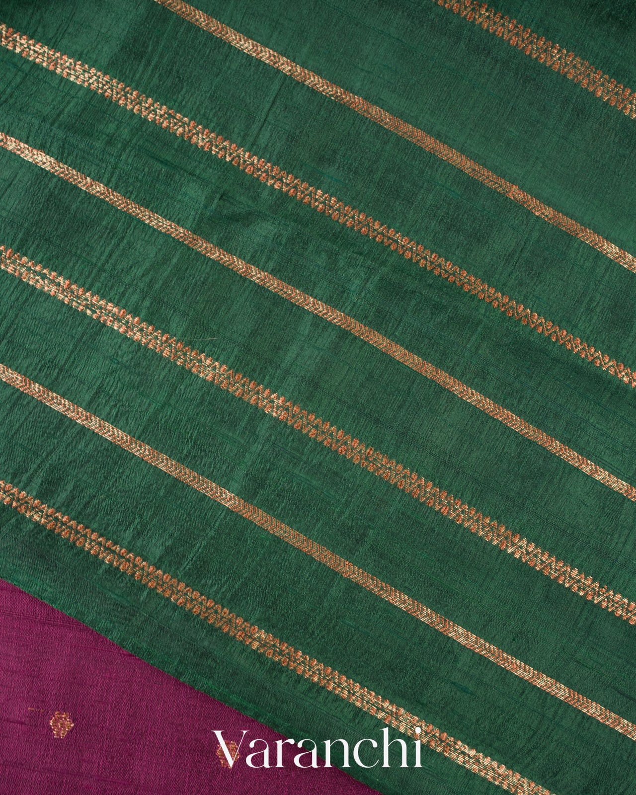 Mulberry Wine Pure Raw Silk Handloom Saree
