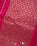 Rani Pink Pure Raw Silk Handloom Saree
