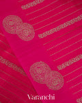 Rani Pink Pure Raw Silk Handloom Saree