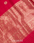 Ruby Red Pure Katan Silk Handloom Saree