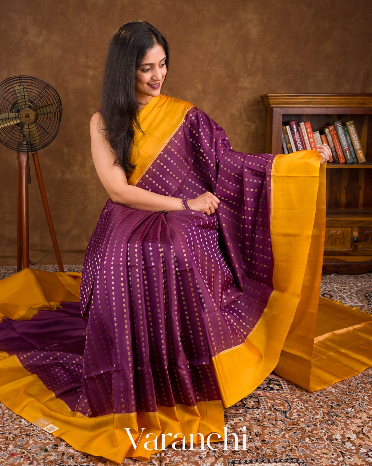 Mulberry Purple Pure Soft Silk Handloom Saree