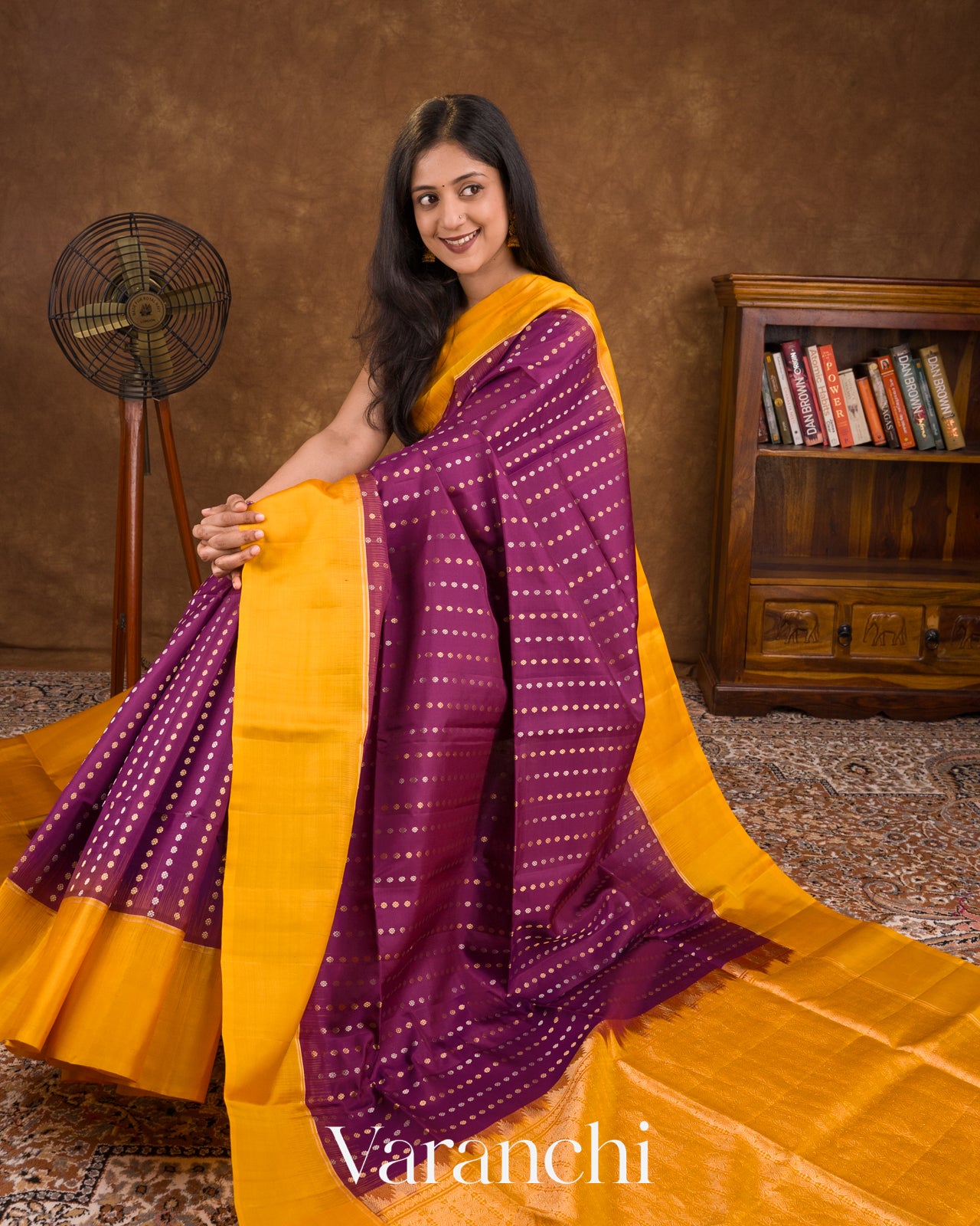 Mulberry Purple Pure Soft Silk Handloom Saree
