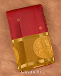 Maroon Pure Soft Silk Handloom Saree