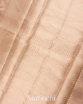 Light Golden Pure Tissue Silk Handloom Saree