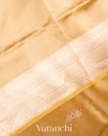Butter Yellow Pure Tissue Kora Silk Handloom Saree