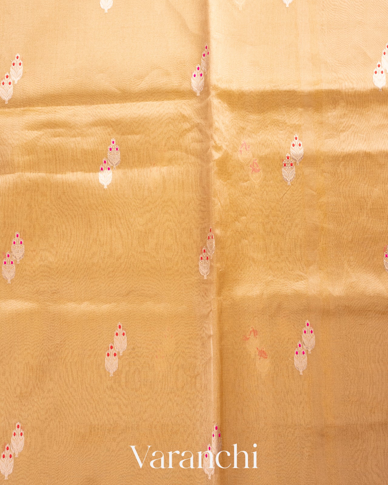 Butter Yellow Pure Tissue Kora Silk Handloom Saree