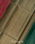 Onion Pink Pure Tussar Silk Saree