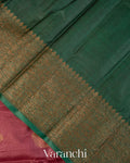 Onion Pink Pure Tussar Silk Saree
