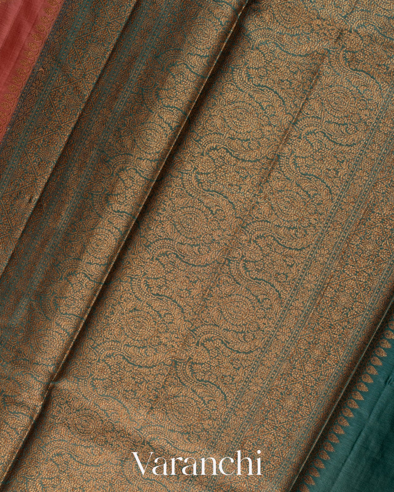 Rose Pink Pure Tussar Silk Saree