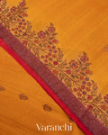 Turmeric Yellow Pure Tussar Silk Handloom Saree