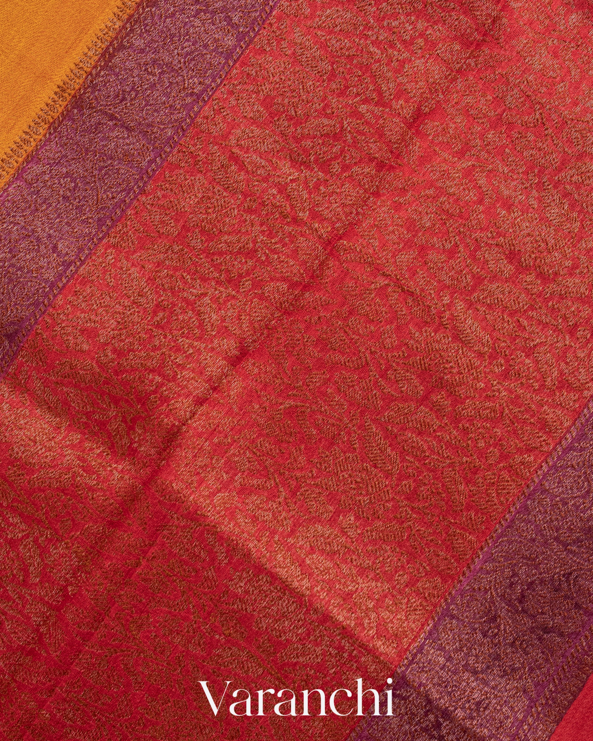 Turmeric Yellow Pure Tussar Silk Handloom Saree