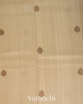 Off-white Pure Tussar Silk Handloom Saree