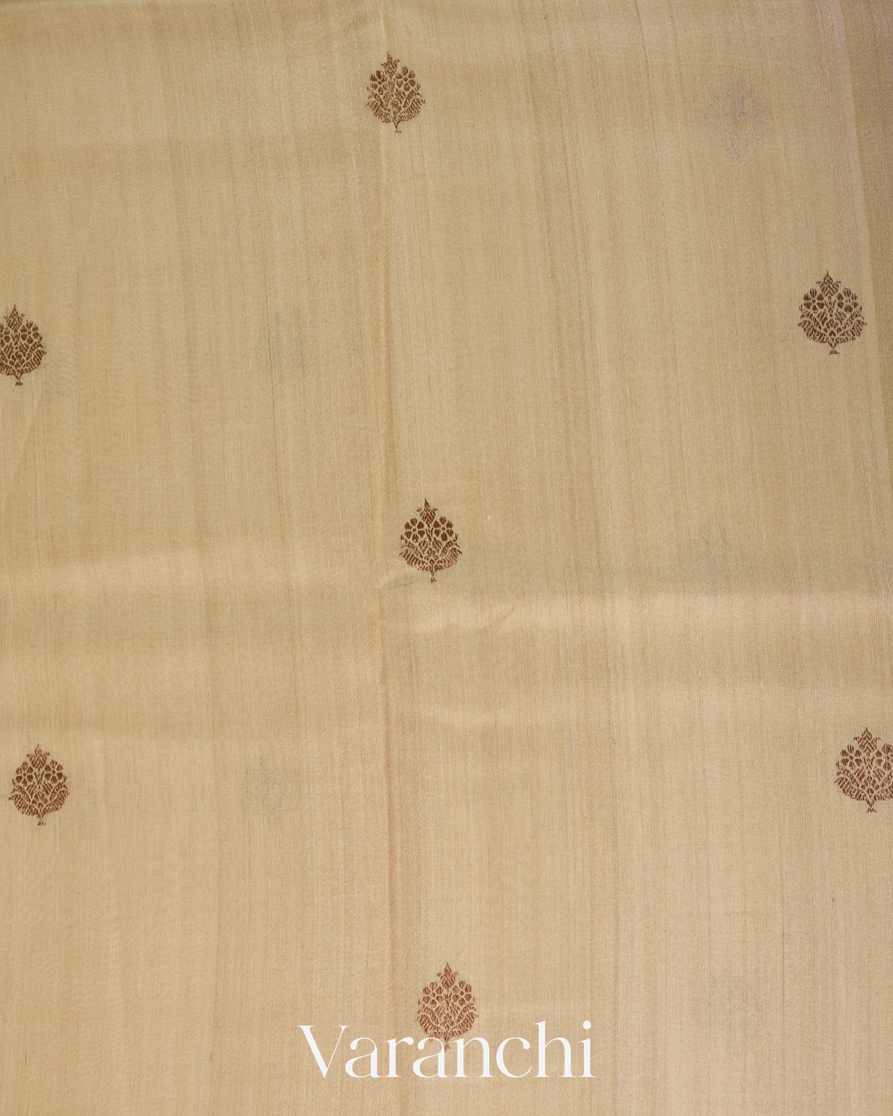 Off-white Pure Tussar Silk Handloom Saree