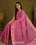 Onion Pink Jamdani Pure Kora Silk Cotton Saree