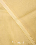 Light Yellow Ombre Pure Mysore Crepe Silk Saree