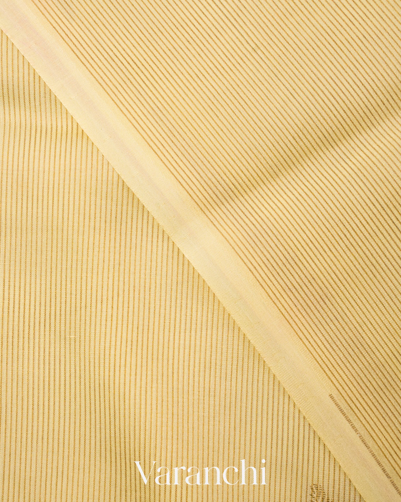 Light Yellow Ombre Pure Mysore Crepe Silk Saree