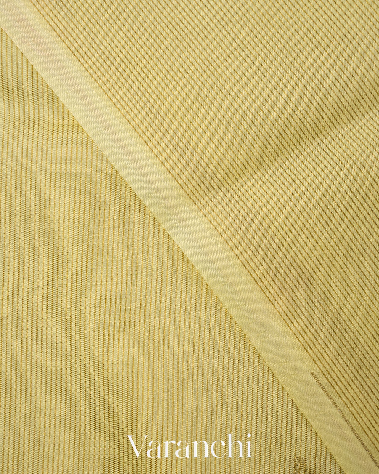 Peach and Light Yellow Ombre-dyed Pure Mysore Crepe Silk Saree