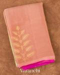 Light Yellow Ombre Pure Mysore Crepe Silk Saree