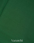 Bottle Green Pure Mysore Crepe Silk Saree