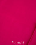 Rani Pink Pure Mysore Crepe Silk Saree