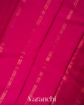 Rani Pink Pure Mysore Crepe Silk Saree