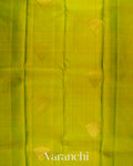 Olive Yellow Pure Kanchipuram Silk Handloom Saree