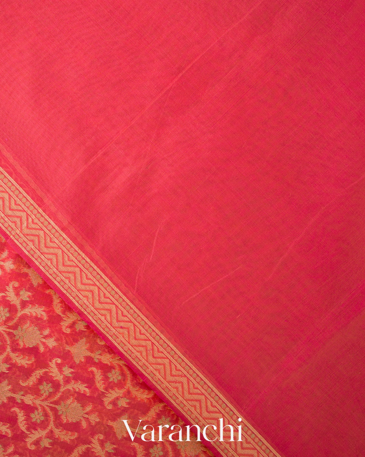 Coral Jamdani Pure Kora Silk Cotton Saree 