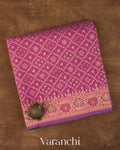 Onion Pink Jamdani Pure Kora Silk Cotton Saree 