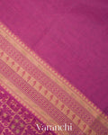 Onion Pink Jamdani Pure Kora Silk Cotton Saree 