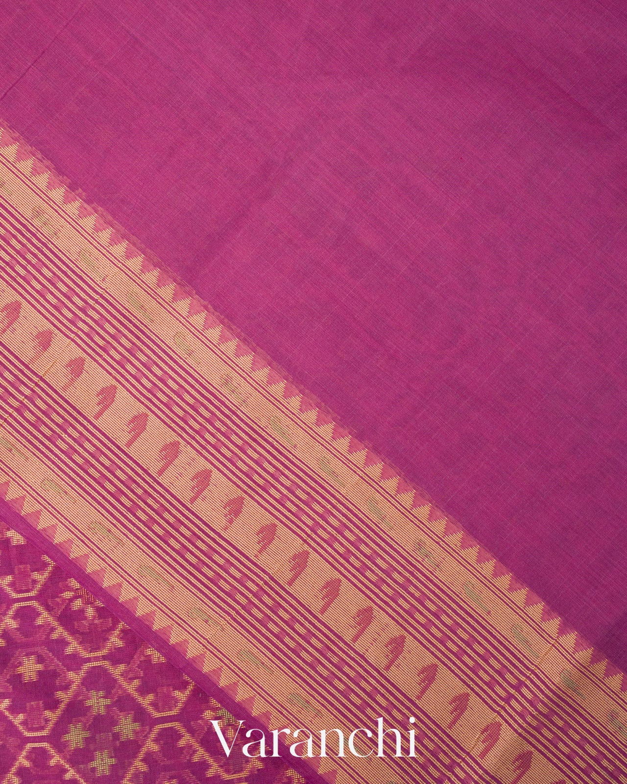 Onion Pink Jamdani Pure Kora Silk Cotton Saree 