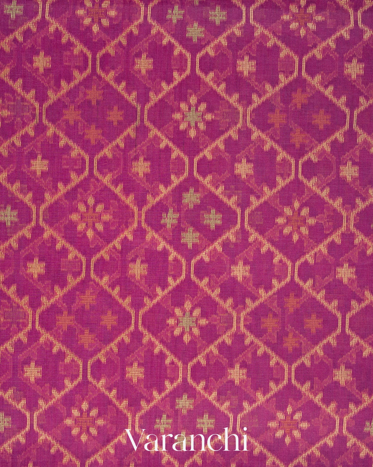 Onion Pink Jamdani Pure Kora Silk Cotton Saree 