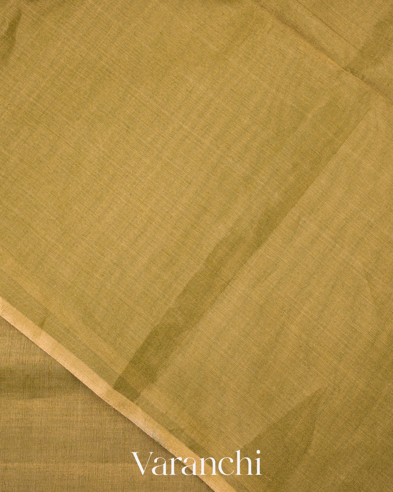 Olive Gold Pure Maheswari Silk Cotton Tissue Handloom Saree 