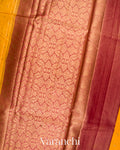 Turmeric Yellow Pure Tussar Silk Saree 