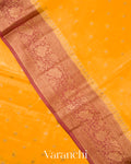 Turmeric Yellow Pure Tussar Silk Saree 