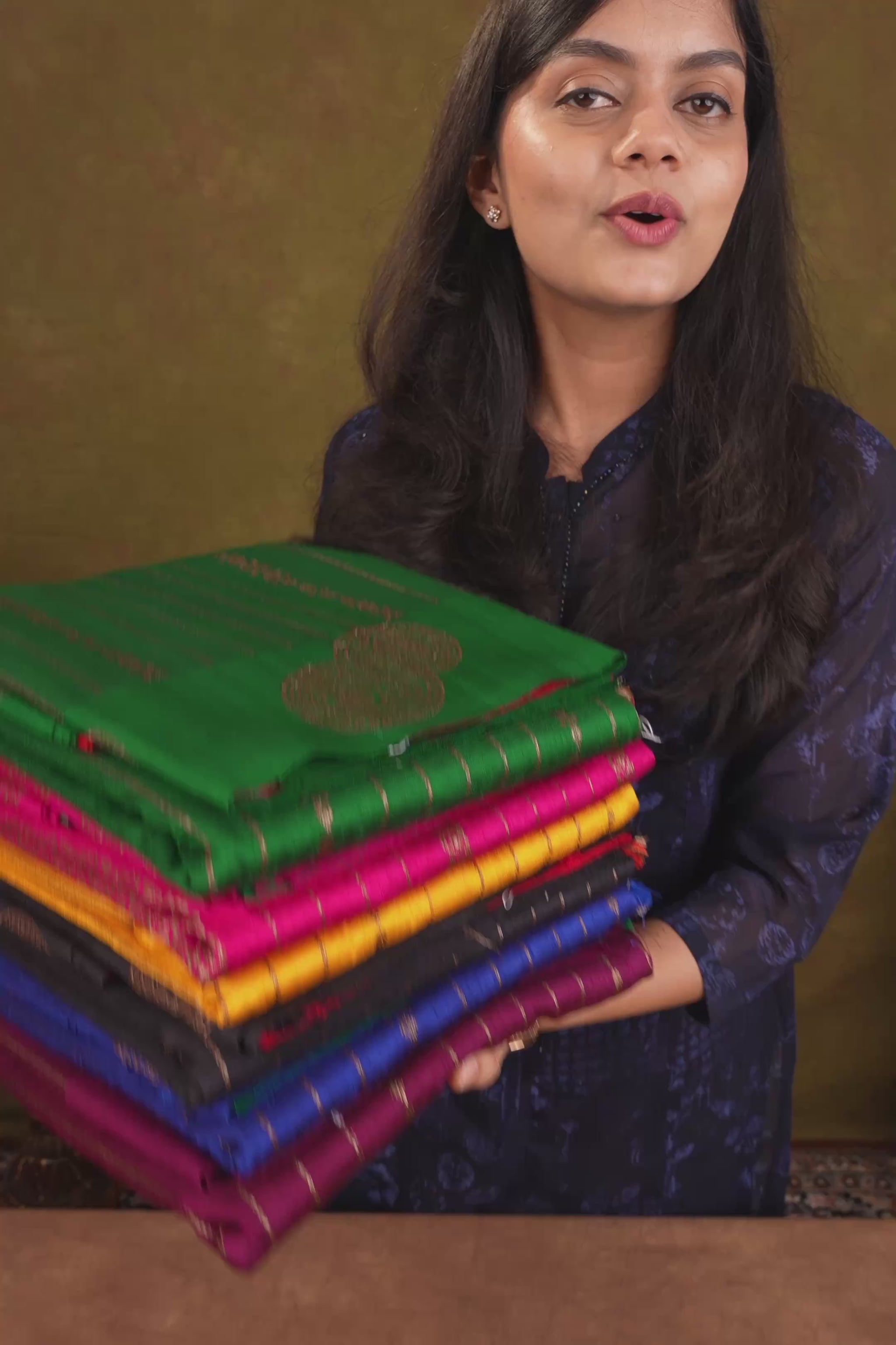 Rani Pink Pure Raw Silk Handloom Saree